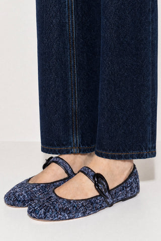 Sapatilha Verona Tweed Estampado Azul