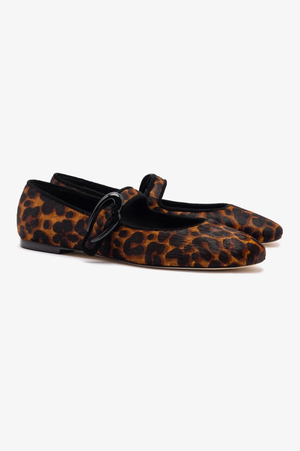 Verona Ballet Flat In Leopard Print Calf Hair