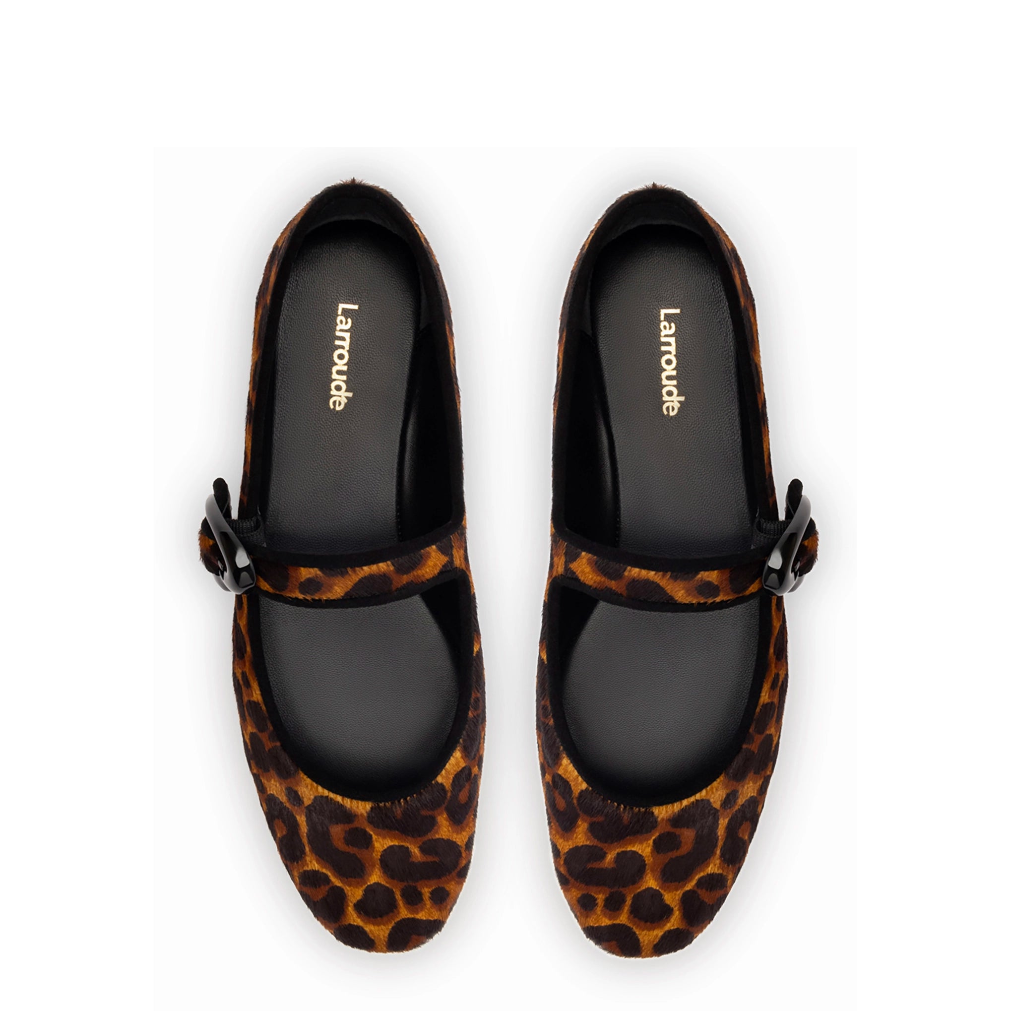 Verona Ballet Flat In Leopard Print Calf Hair