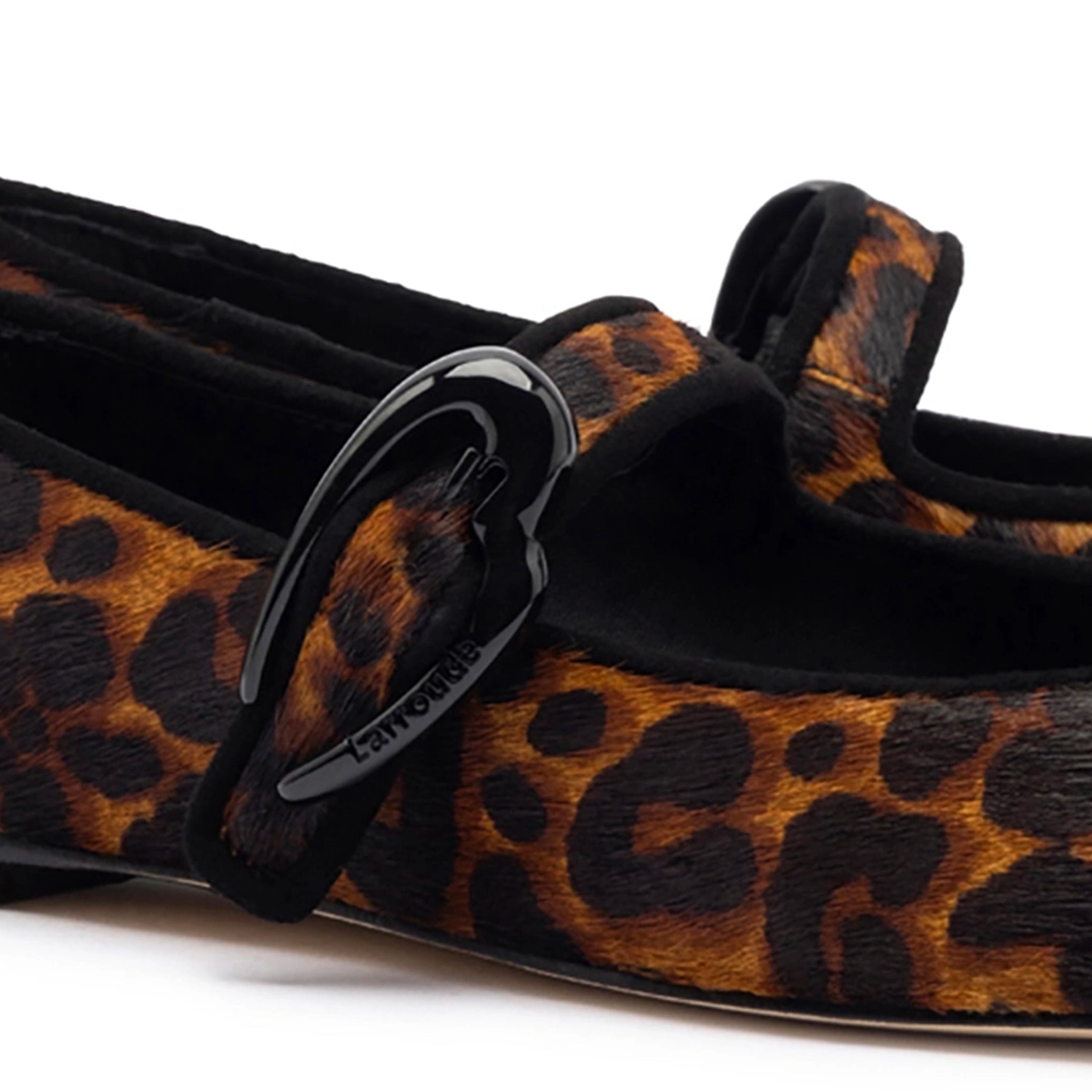 Verona Ballet Flat In Leopard Print Calf Hair