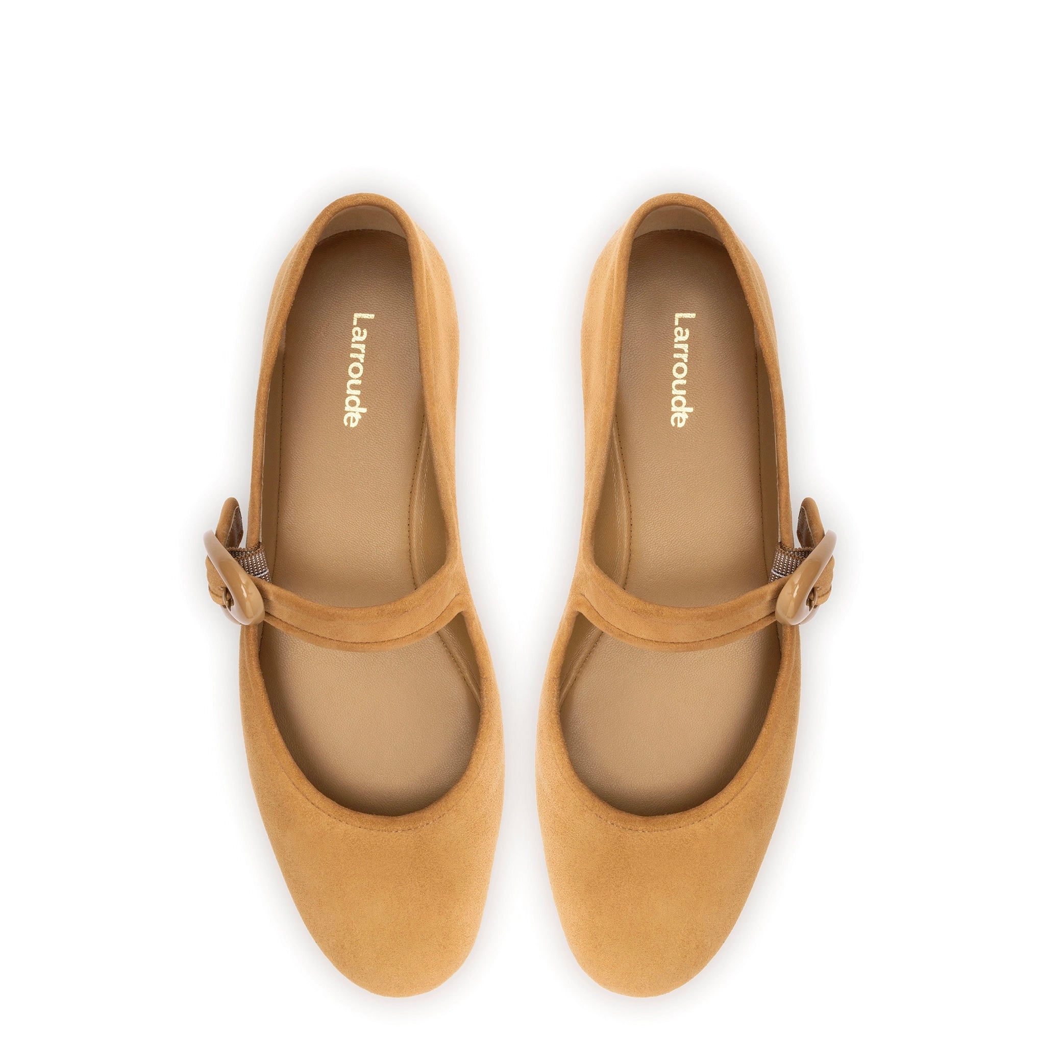 Verona Ballet Flat In Peanut Suede