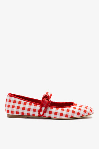 Sapatilha Verona Estampado Vermelho Flat Larroudé
