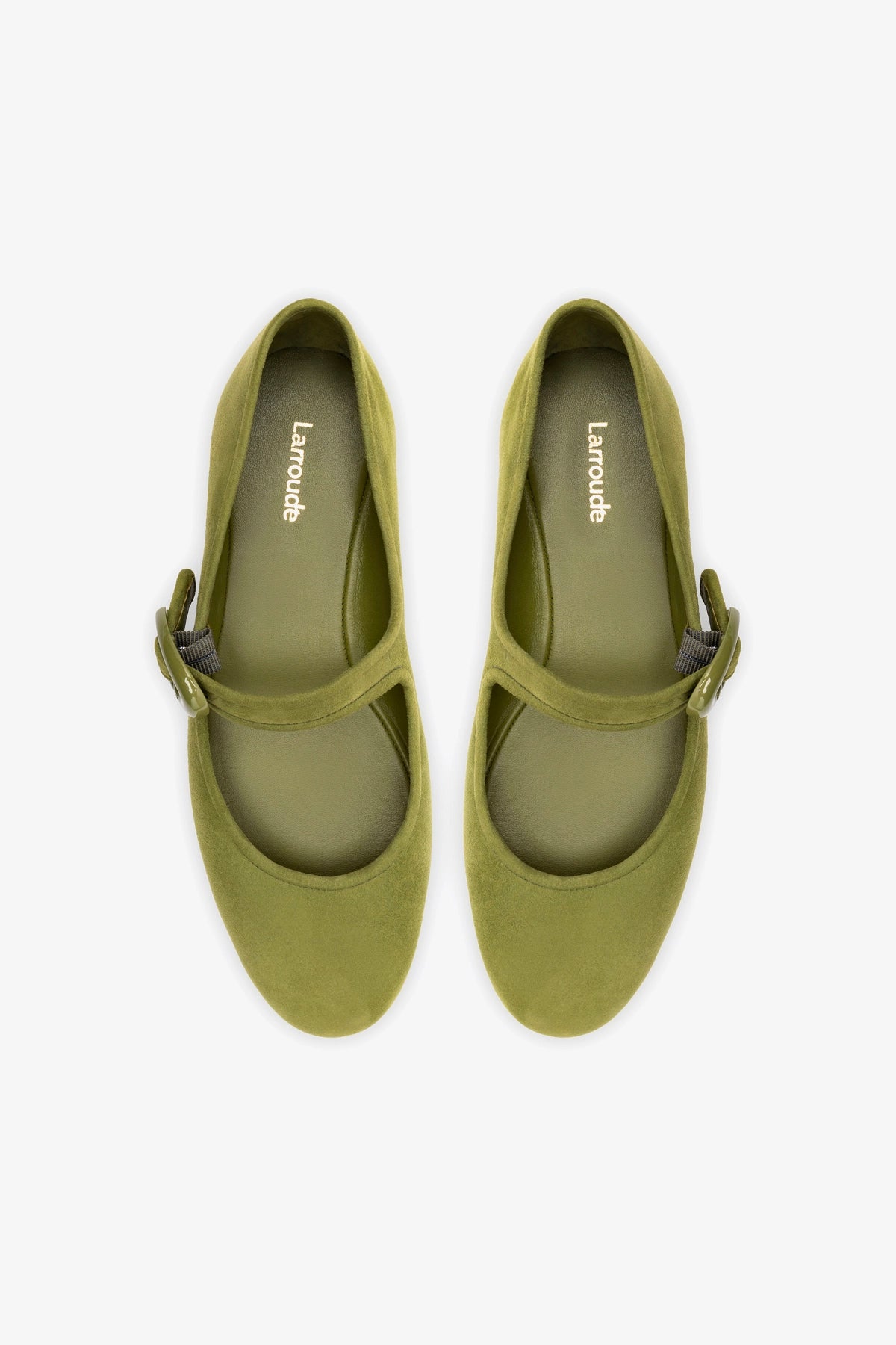 Verona Ballet Flat In Seaweed Suede