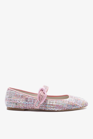 Sapatilha Verona Tweed Estampado Rosa