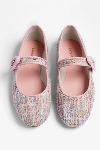 Sapatilha Verona Tweed Estampado Rosa