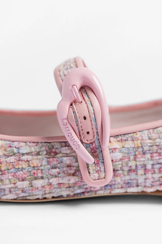 Sapatilha Verona Tweed Estampado Rosa