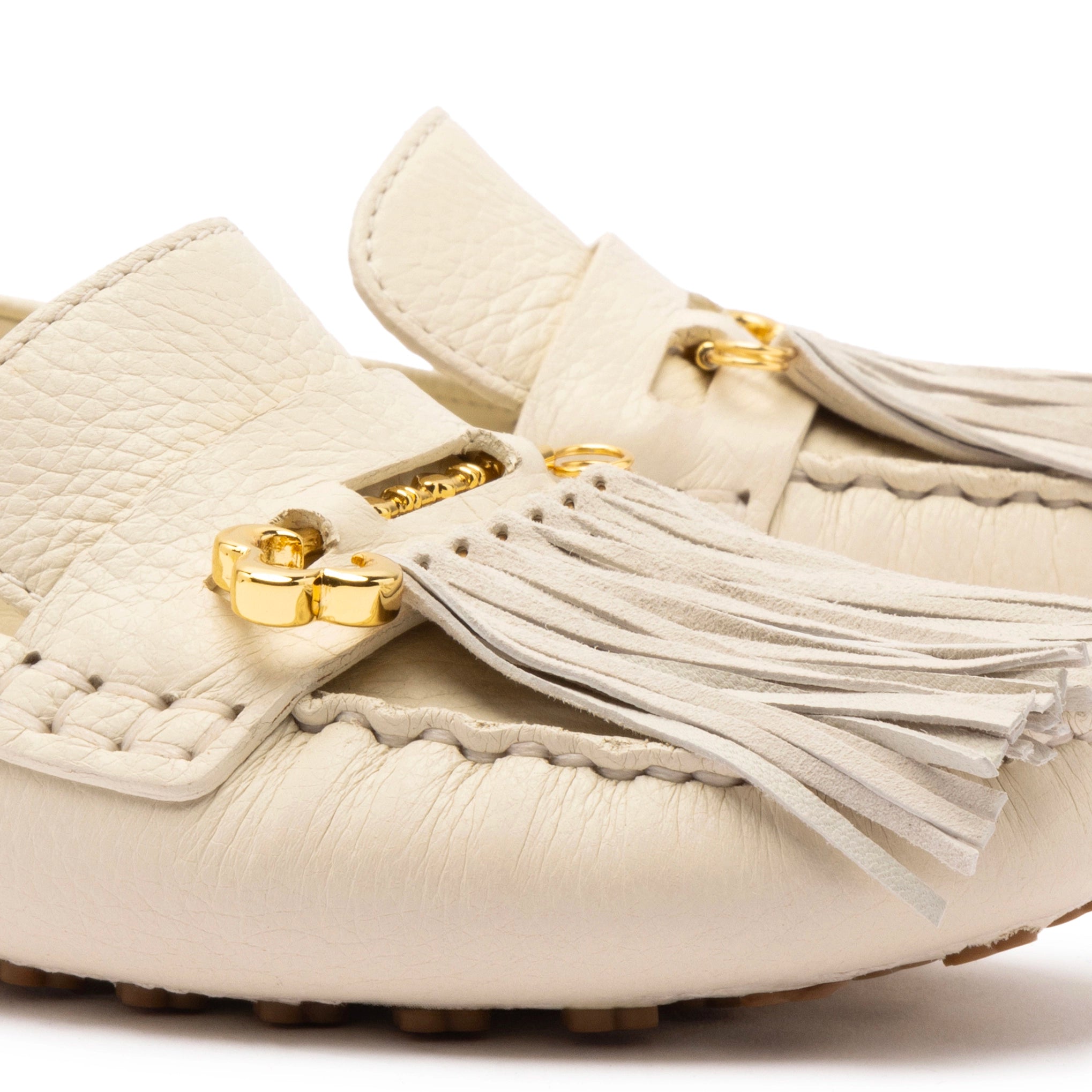 Joy Mocassin In Ivory Leather