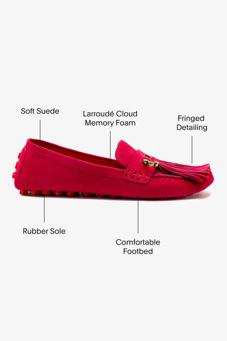 Joy Mocassin In Pink Suede