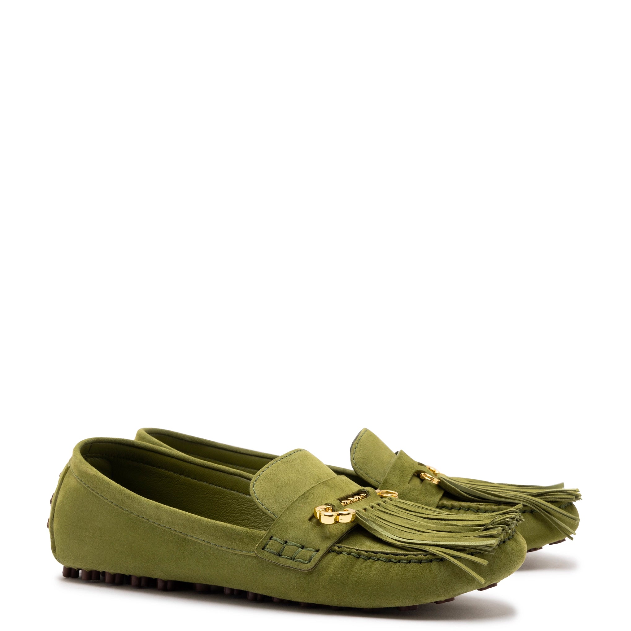 Joy Mocassin In Seaweed Suede