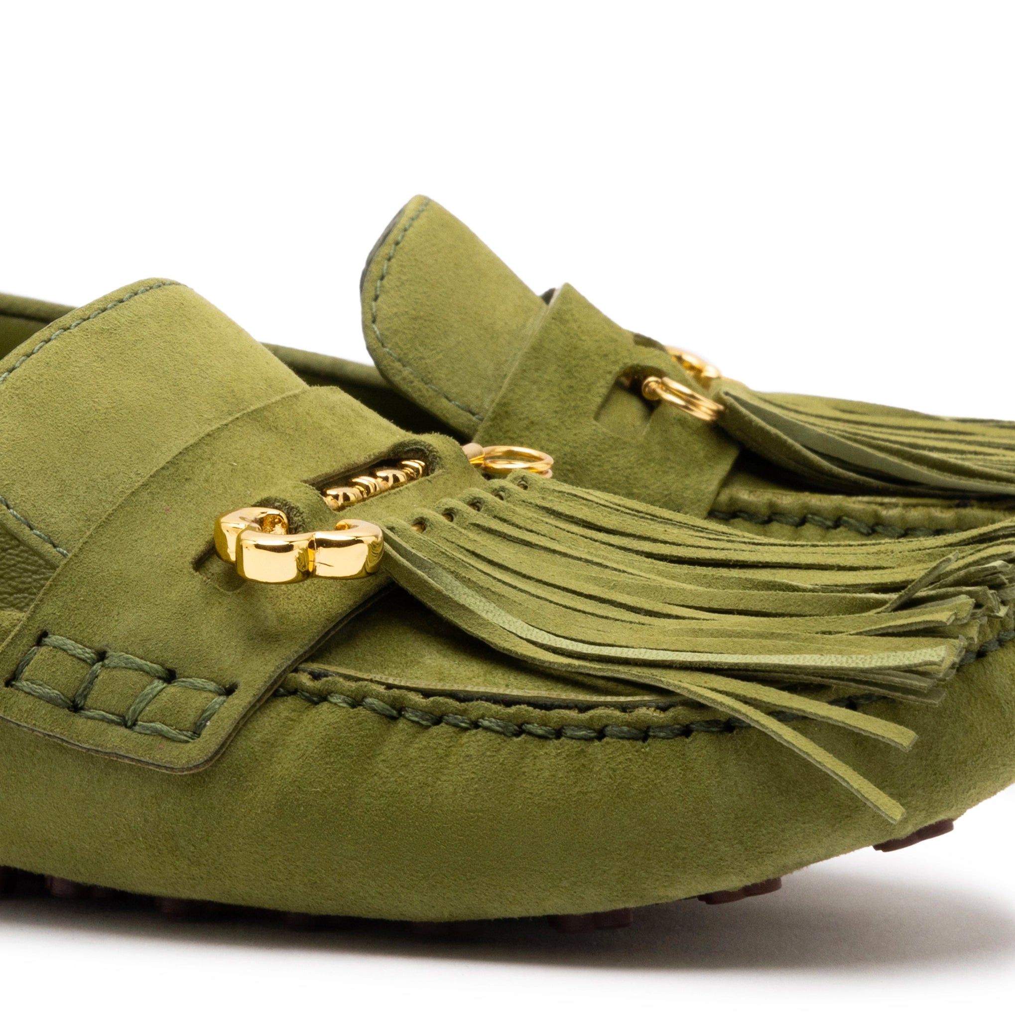 Joy Mocassin In Seaweed Suede