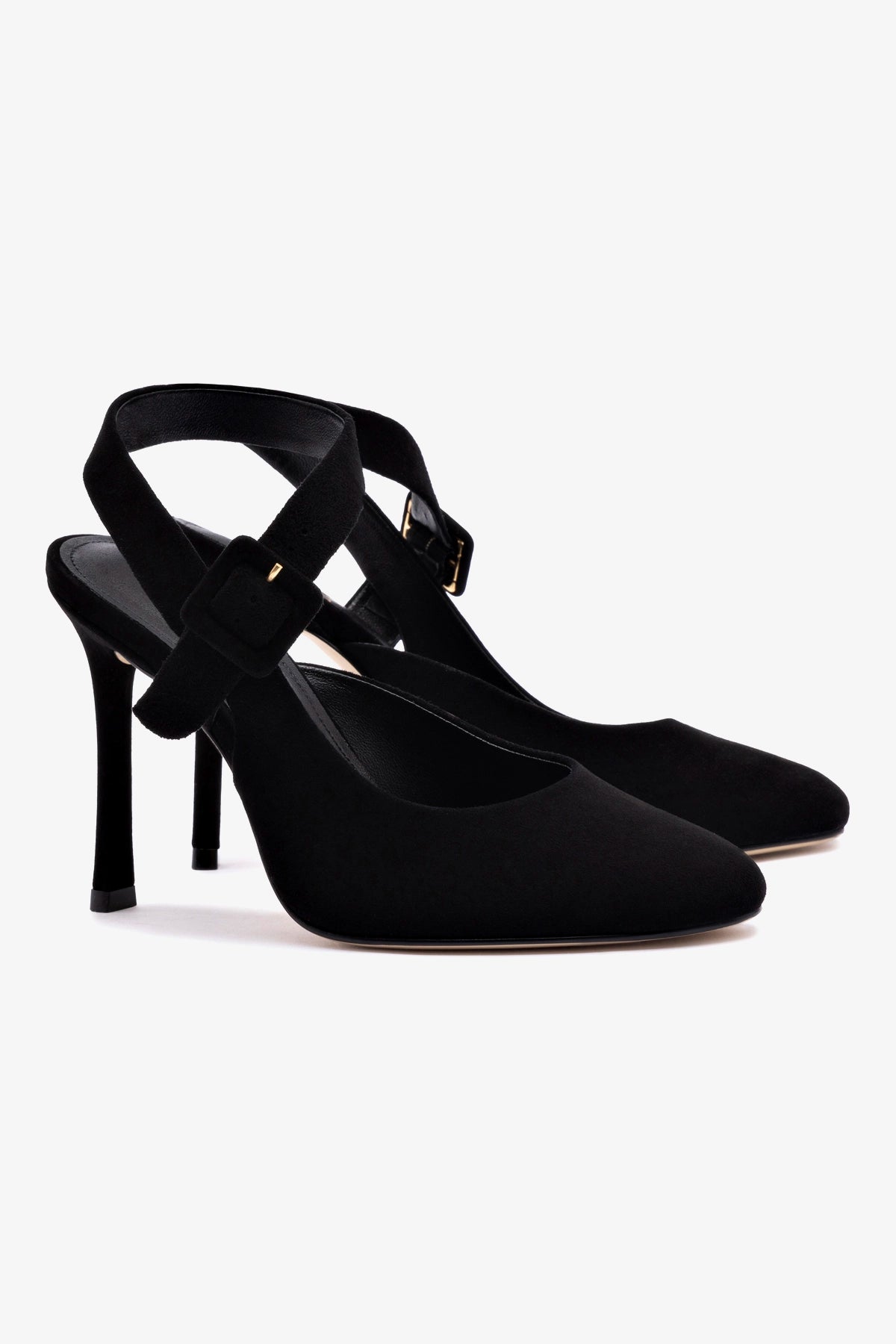 Deena By Larroudé Pump In Black Suede