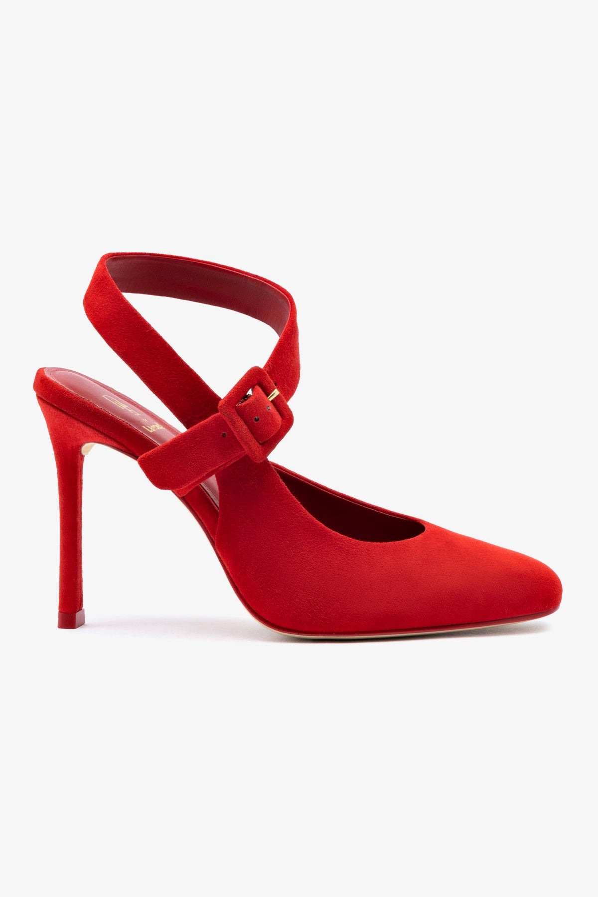 Deena By Larroudé Pump In Blood Red Suede