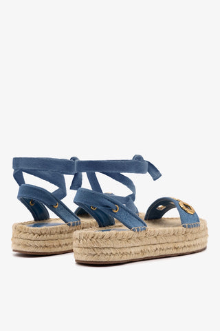 Flatform Espadrille Milan Jeans Azul