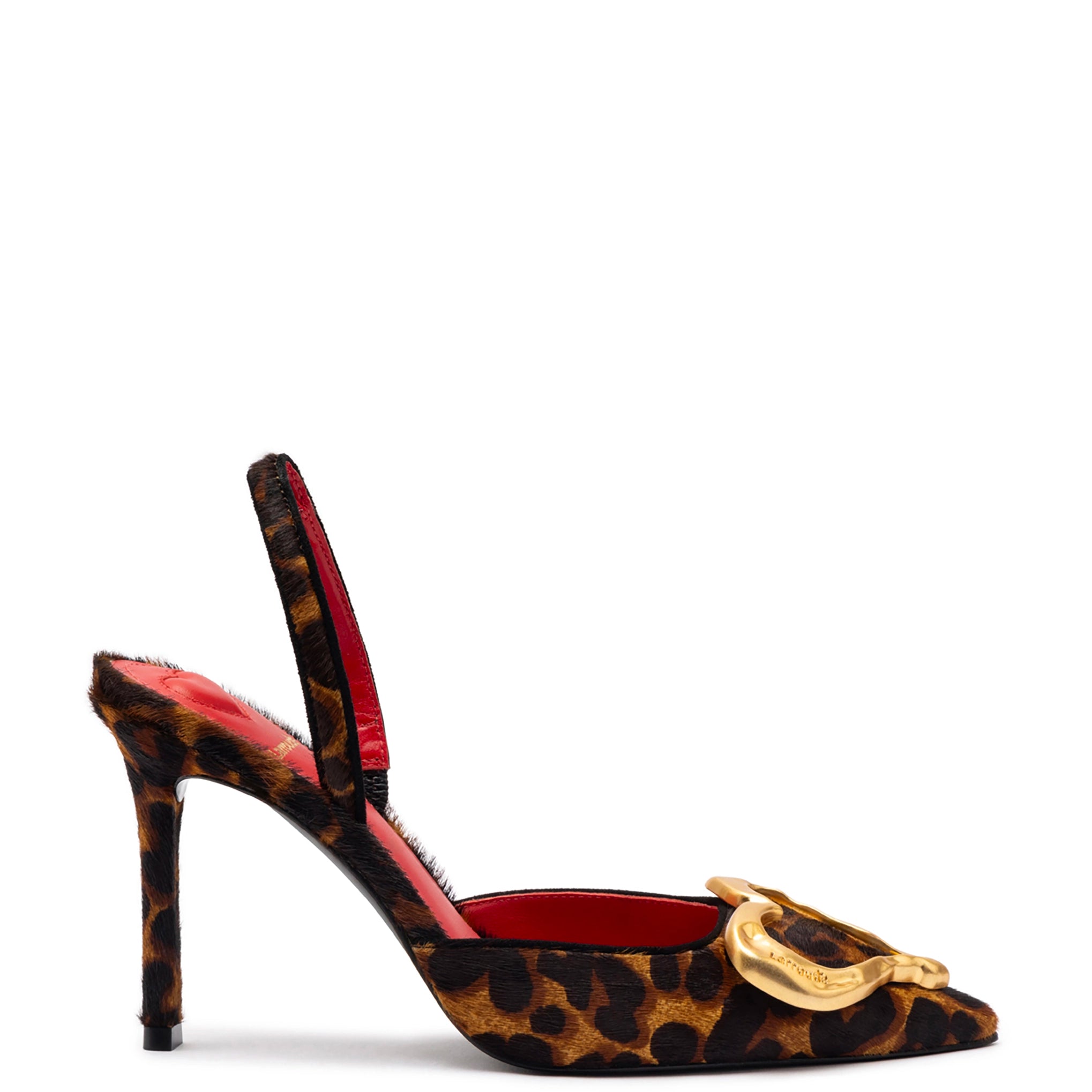 Amore Pump In Leopard Natural Haircalf