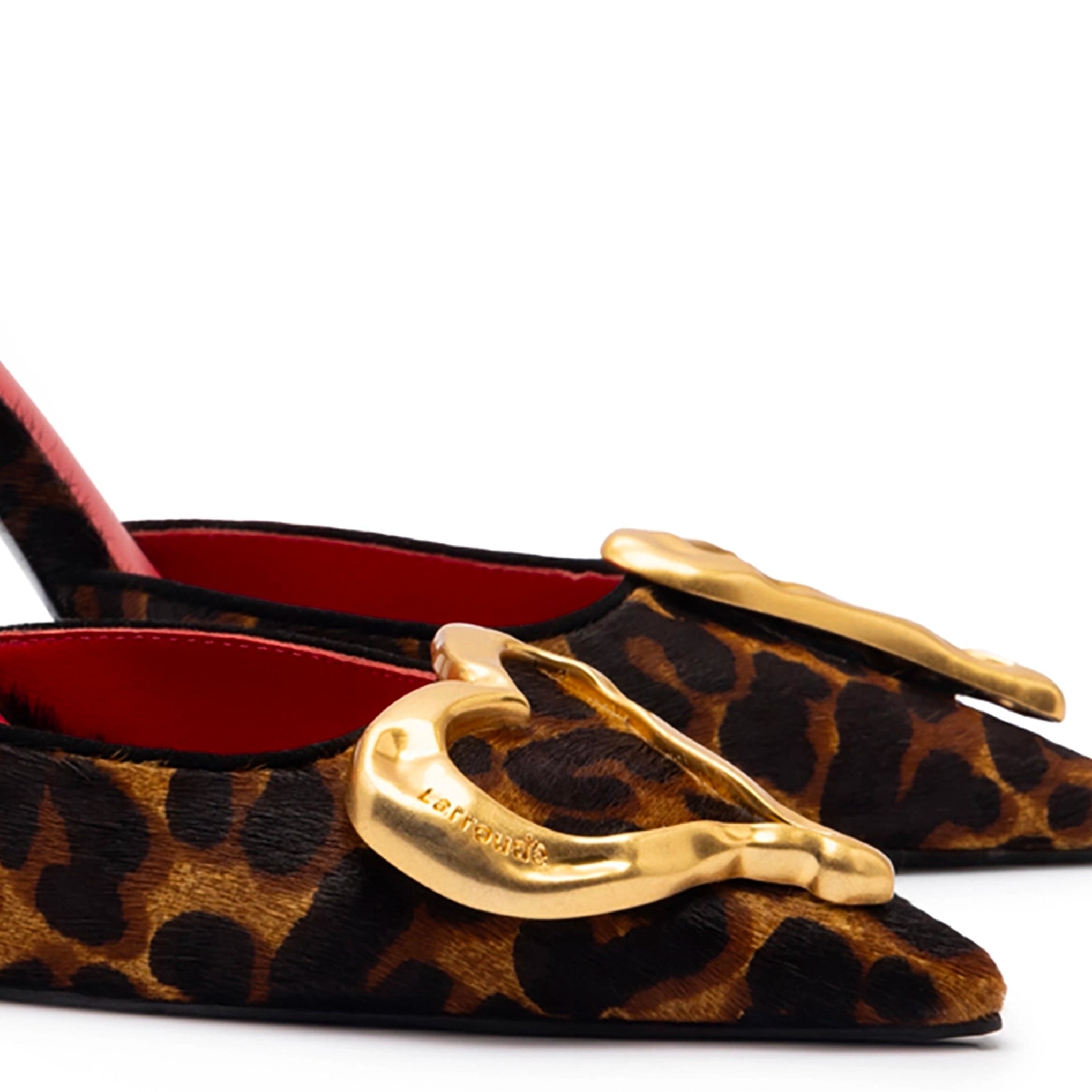 Amore Pump In Leopard Natural Haircalf