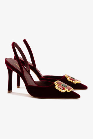 Scarpin Chrissy Veludo Vinho