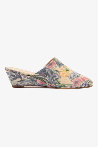Larroudé x Markarian: Mule Venice Jacquard Azul