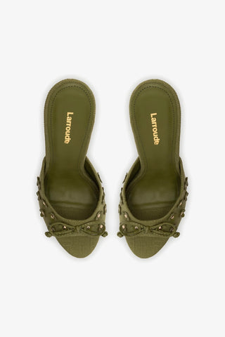 Mule Jasmine Hi Ráfia Verde