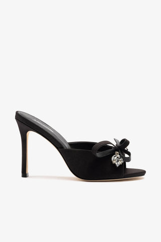 Mule Rosett Cetim Preto