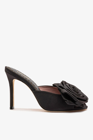 Mule Scarlet Cetim Preto
