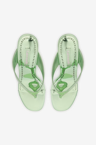 Gaia Wedge Sandal In Light Pear Specchio