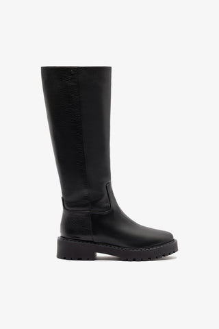 Bota Tratorada Anne Couro Preto