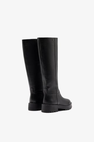 Bota Tratorada Anne Couro Preto