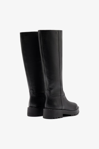 Bota Tratorada Anne Couro Preto