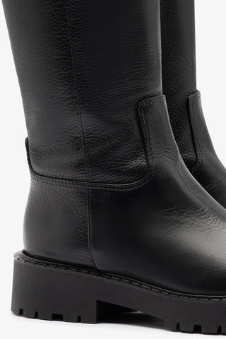 Bota Tratorada Anne Couro Preto