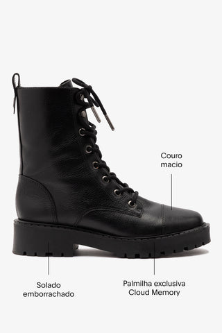 Bota Trinity Couro Preto