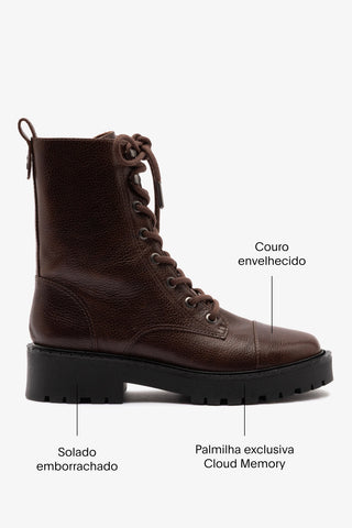 Bota Trinity Couro Marrom