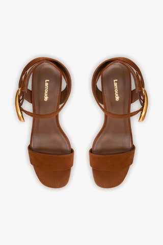 Sandália Plataforma Dolly Verona Low Camurça Marrom