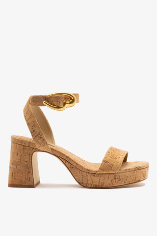 Sandália Plataforma Dolly Verona Low Cortiça Sandal Larroude