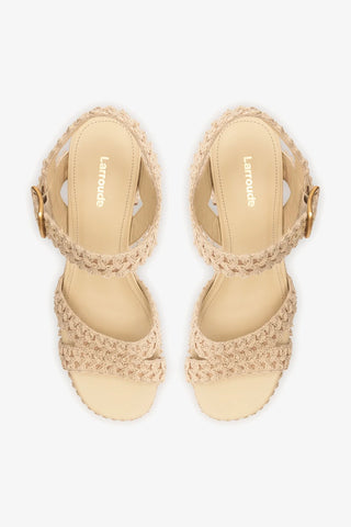 Sandália Jolene Low Crochê Natural Sandal Larroudé