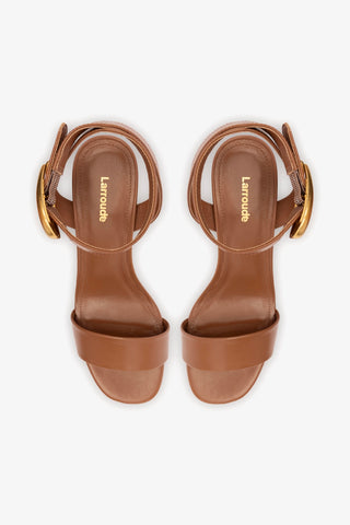 Sandália Dolly Verona Low Couro Caramelo