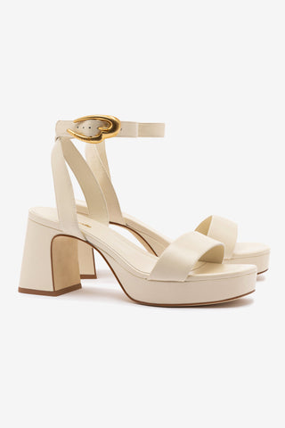 Sandália Dolly Verona Low Couro Off White