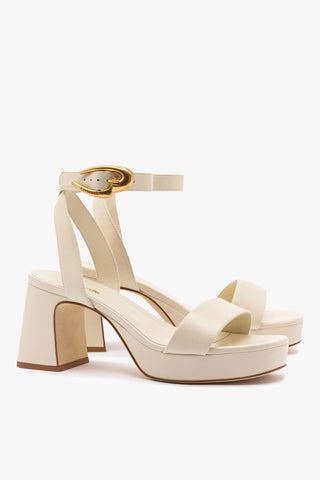Sandália Dolly Verona Low Couro Off White
