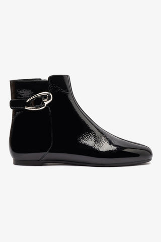 Bota Verona Mini Couro Verniz Preto