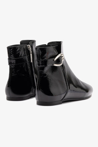 Bota Verona Mini Couro Verniz Preto