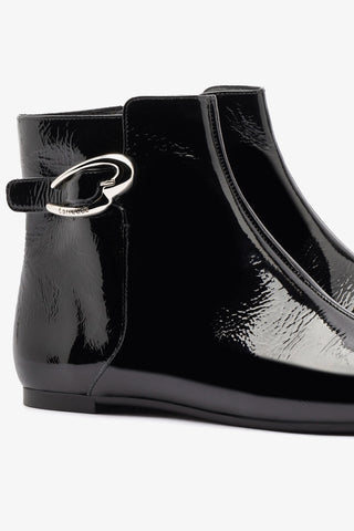 Bota Verona Mini Couro Verniz Preto