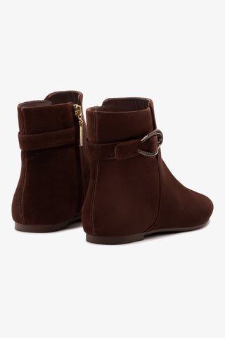 Bota Verona Mini Camurça Marrom
