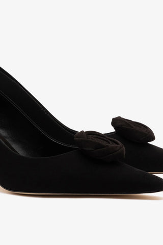 Carine Low Pump Black Leather