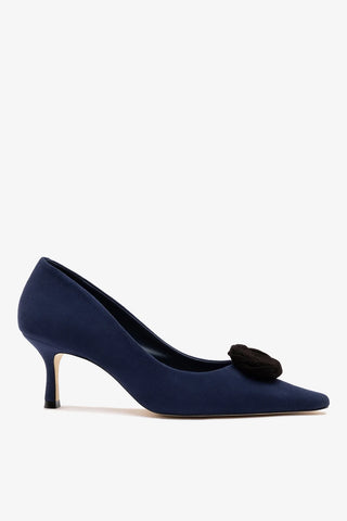 Carine Low Pump Indigo Leather