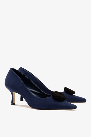 Carine Low Pump Indigo Leather