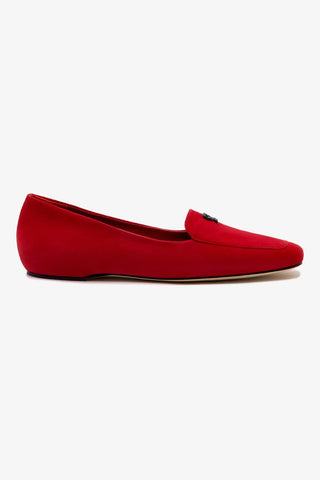 Larroudé x CPPXO: Mocassim Camurça Vermelho
