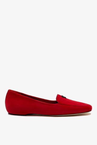Larroudé x CPPXO: Mocassim Camurça Vermelho