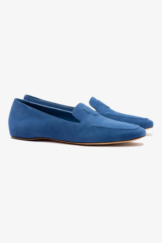 Mocassim Penny Camurça Azul
