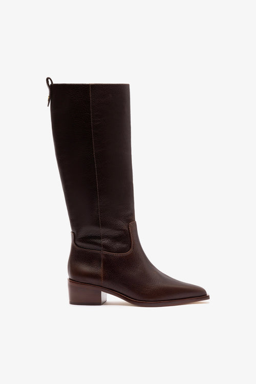 Bota Florencia Couro Marrom Larroudé