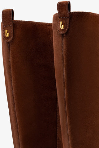 Bota Florencia Camurça Marrom