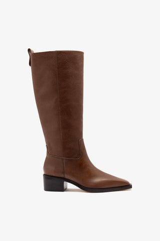 Bota Florencia Couro Marrom Boot Larroudé